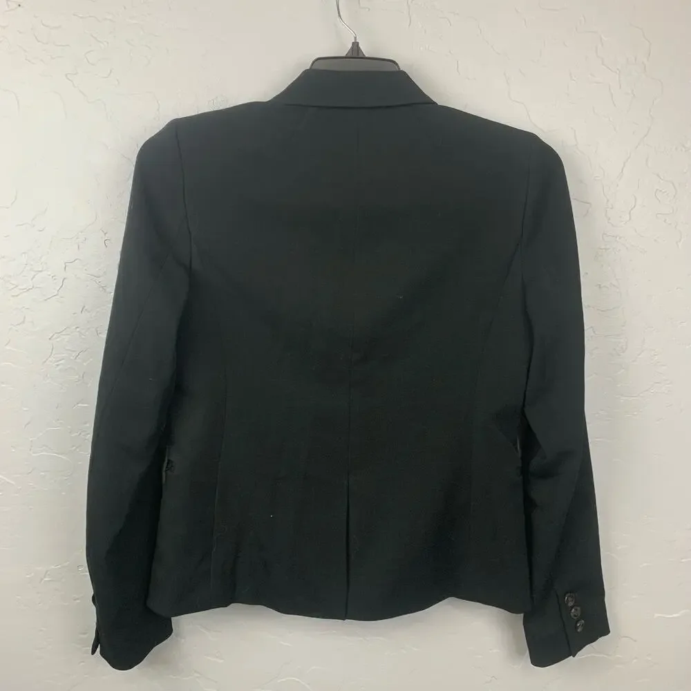 J. Crew Blazer Size Small Womens Black 2 Button Close Single Breast Lined